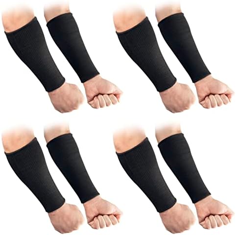 OriStout Cut Resistant Work Sleeves with Tumb Hole, Black, 4 Pair by OriStout