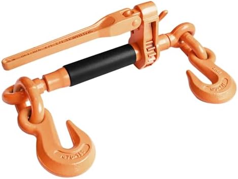 Ratchet Binder Plus Ratchet Chain Binder - 2 Pack Load Binder, 1/2" - 5/8" Grade 70 Chain, 18100 LBS Working Load Limit, Heavy-Duty Ratchet Binder with Folding Handle, DOT & SAE Compliant - Image 5