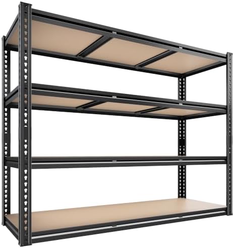 ROOMFAVE 48" W Garage Shelving 2300LBS, 4-Tier Storage Shelves by RoomFave-organizeyourjoy