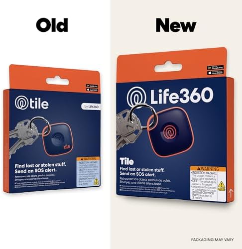 Life360 Tile - Bluetooth Tracker, Keys Finder and Item Locator for Keys, Bags and More. Phone Finder. Both iOS and Android Compatible. 1-Pack (Navy Blaze) - Image 2