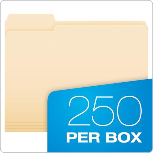 Pendaflex File Folders,250 Bulk Package,Durable Manila Folders,Letter Size (8.5" x 11"),3 Tabs for Easy Labeling,Everyday Filing Essential for Offices,Classrooms&Home Document Organization (Pack of 2) - Image 5