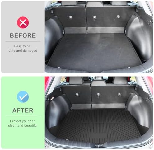 Upgrade Corolla Cross SUV Cargo Liner | Custom Fit Trunk Mat Compatible with 2022 2023 2024 2025 Toyota Corolla Cross (FWD Models Only) | All Weather TPE Cargo Mat for Corolla Cross - Image 5