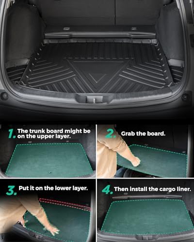 Car Floor Mats for Honda CRV: 2017-2022 Cargo Liner(Not for Hybrid/Touring) - Image 6