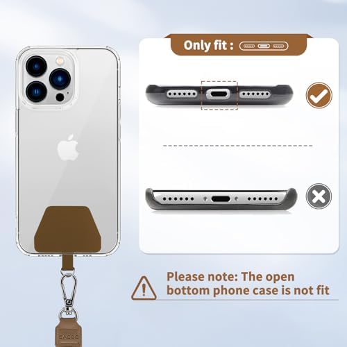 CACOE Phone Lanyard, Black+Brown,2 Pcs - Image 4