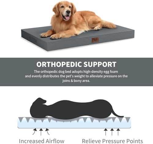 Jumbo Waterproof Orthopedic Dog Bed for Extra Large Dogs - Image 3