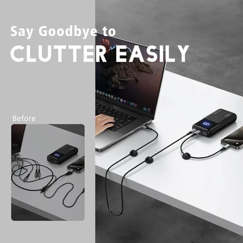 SmiLife Cable Clips, Phone Cord Holder for Wire Management, Black 9 PCS - Image 4