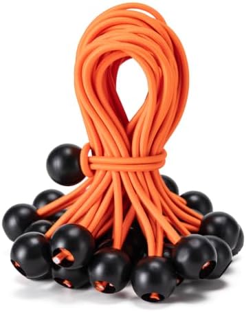 30 Pack Ball Bungee Cord, Heavy Duty Bungie Cord Balls (9",Orange) by Unknown