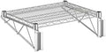 18" x 24" Wire Chrome Wall Mount Shelf, Commercial Fixed Wall Mount Rack, NSF, Metal Floating Shelving for Kitchen, Stock Rooms, Home and Hotel by Zedfire