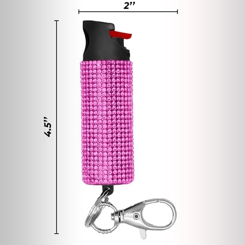 FIGHTSENSE Self Defense Pepper Spray - 1/2 oz Compact Size Maximum Strength Police Grade Formula Best Self Defense Tool for Women W/Leather Pouch Keychain - Image 6