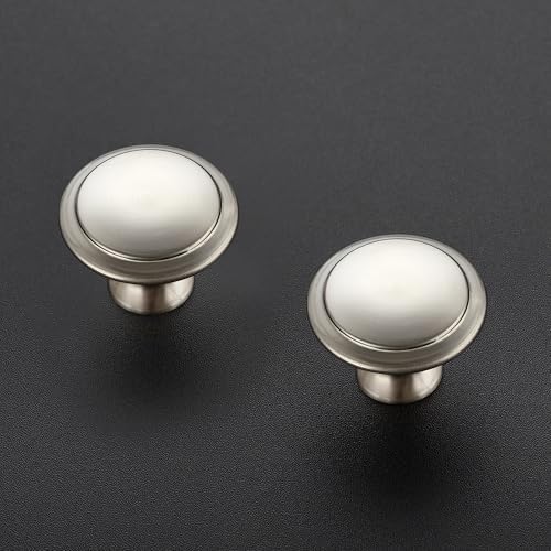 Brushed Nickel Cabinet Drawer Hardware,30mm Kitchen Cabinet Knobs,10 Pack - Image 2