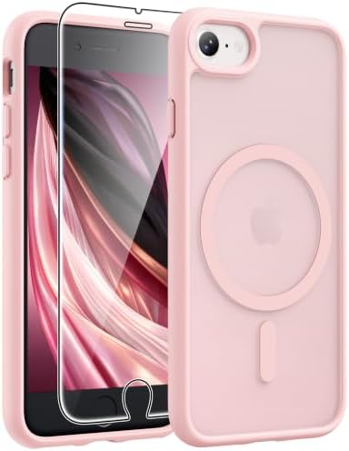 FNTCASE for iPhone SE Case 2022(3rd)/2020(2nd), iPhone 8/7 Case, Light Pink by FNTCASE