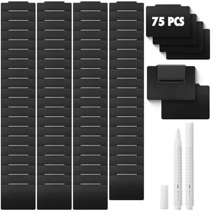 Mr. Pen - Storage Bin Labels Clip On Set, 77 pcs by MrPen