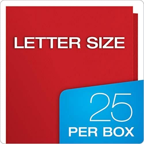 Oxford Two Pocket Folders,Textured Paper,Assorted Colors (Blue,Red,Yellow,Orange,Green),for School,Home,and Office,Letter Size,25 Per Box (57513EE),(Pack of 5) - Image 6
