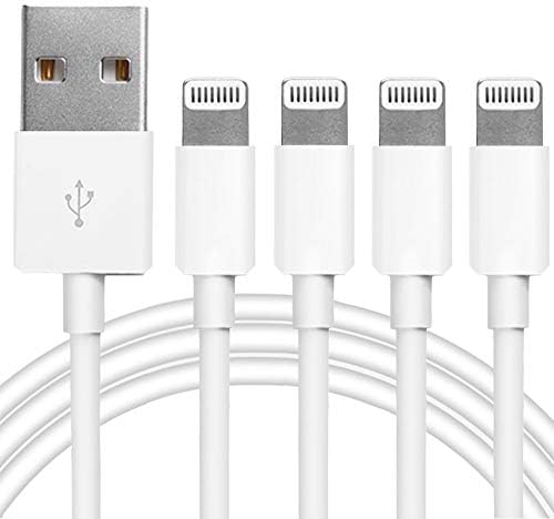 4Pack Original Apple MFi Certified Charger Lightning to USB Charging Cable Cord Compatible iPhone 14/13/12/11 Pro/11/XS MAX/XR/8/7/6s Plus,iPad Pro/Air/Mini,iPod Touch (6ft) by MAILESI