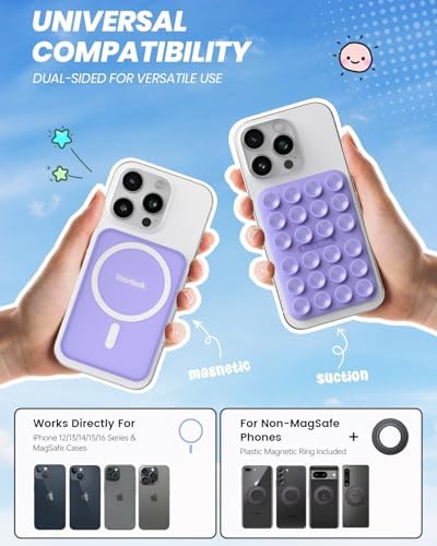Klearlook Magnetic Suction Phone Mount for MagSafe Case, Lavender - Image 2