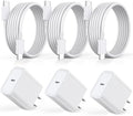 Fast Charger for iPhone 17 16 15, 3Pack USB C iPad Charge PD Fast Charger Block 6FT Long USBC to Type C i Phone Charging Cable Cord for iPhone 17 Air/Pro/Pro Max/16 Pro/Plus/15/15 Pro/Pro Max,iPad Pro by Kruidvat