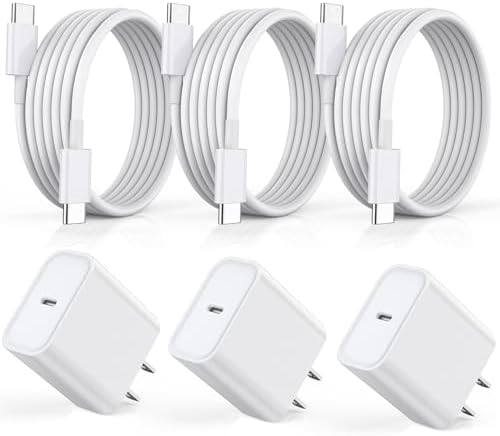 Fast Charger for iPhone 17 16 15, 3Pack USB C iPad Charge PD Fast Charger Block 6FT Long USBC to Type C i Phone Charging Cable Cord for iPhone 17 Air/Pro/Pro Max/16 Pro/Plus/15/15 Pro/Pro Max,iPad Pro by Kruidvat