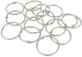 KTOJOY 2 Inch (15 Pack) Loose Leaf Binder Book Rings, with Metal Nickel Plated for Key,and Index Cards, for School, Home, or Office, Silver by KTOJOY