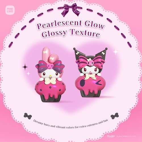 Sanrio Blind Box My Melody&Kuromi Mini Figures Sweetheart's Secret Promise Series Mystery Bean for Car Accessories Decorations Home Decor Birthday Gifts, Whole Set, 18PCS - Image 4