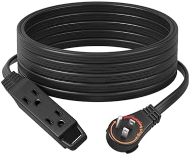DEWENWILS 25FT Flat Plug Extension Cord, 360° Rotating Plug, 16/3 by DEWENWILS