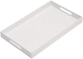 Glossy White Sturdy Acrylic Serving Tray by KEVLANG