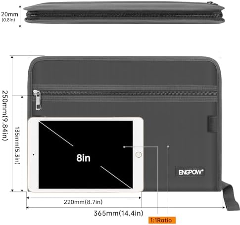 ENGPOW Expanding File Folder,Fireproof 13 Pockets Document Organizer Bag - Image 7