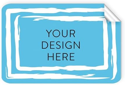 Custom Vinyl Stickers Your Image, Text, Design, Logo. Waterproof Personalized Business Labels Packaging, Bottles, Jars, Candles, Handmade. Dishwasher Safe, UV Protected, 30+ Designs Swirls, 6x4 by DayStarCustomDesigns