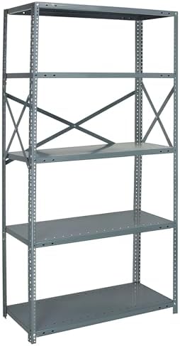 Quantum Storage Systems 75-1842-5 IRONMAN Solid Heavy Duty 5 Shelves 75" H x 42" W x 18" D by QuantumStorageSystems