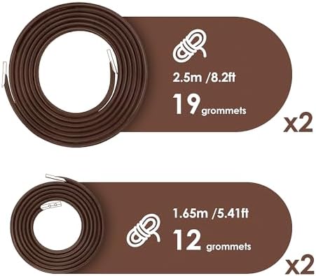UNEEDE 4 Cords Zero Gravity Chair Replacement Cord, Brown - Image 3
