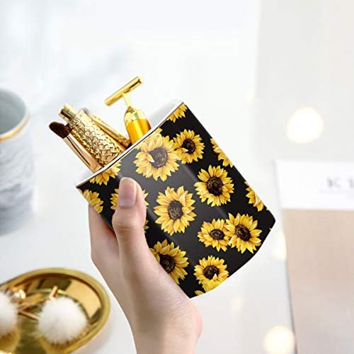 Pen Holder, Pencil Holder for Desk Floral Pattern Pencil Cup for Girls Kids Durable Ceramic Desk Organizer Makeup Brush Holder for Office, Classroom, Home, Sunflower - Image 6