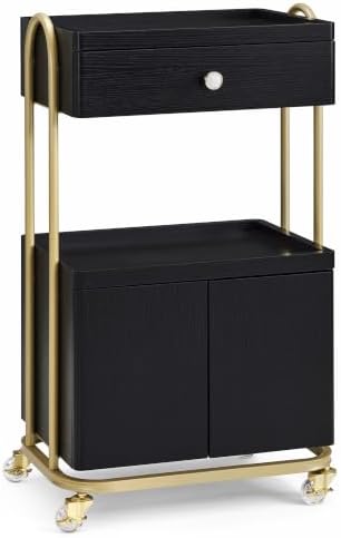 BarberPub Rolling Salon Trolley Cart for Storage,Barber Tool Organizer 2074 by BarberPub
