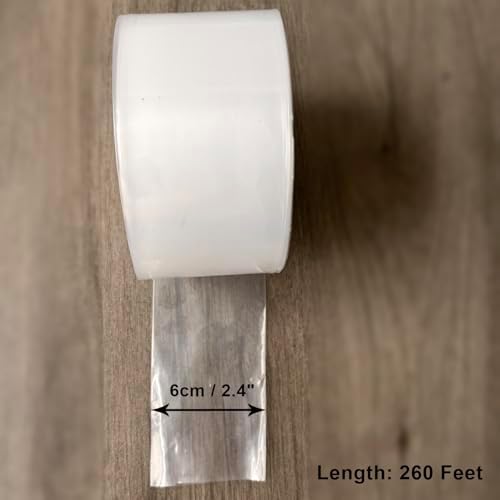 2 Mil Poly Tubing Roll for Packaging and Safe Storage of Food,2.4"Wx270'L - Image 3