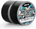 YONGJIN Black Duct Tape Waterproof, 2 Pack, 2 Inch x 40 Yards Total by YONGJIN