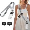Icycay Phone Lanyard Crossbody Strap Neck Adjustable Teacher Women Gray by Icycay