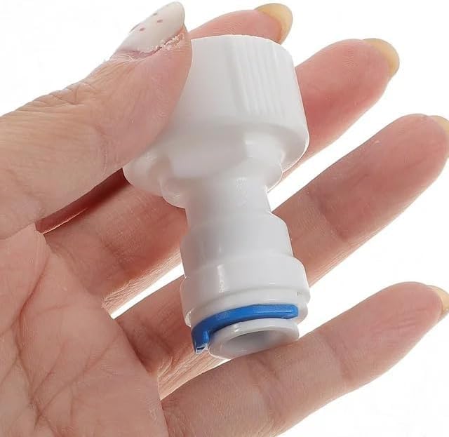 7Pcs White Straight for NPT Thread Adapter 3/4" FNPT to 1/4" Tube Quick Straight OD Push Connector Water Tube Pipe Fitting Kit for RO Systems Purifiers Filters,Hydraulics, Pneumatics and Plumbing - Image 5