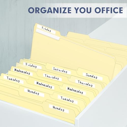 PANDRI Colored File Folders, 30 Pack 1/3 Cut Tab File Folder, Manila - Image 6