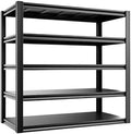 5-Tier Heavy Duty Garage Shelving, 5,000 lbs Capacity Adjustable Metal Storage Shelving Unit for Garage, Basement, Warehouse & Workshop, 55" W x 24" D x 84" H by LIJIUHOME