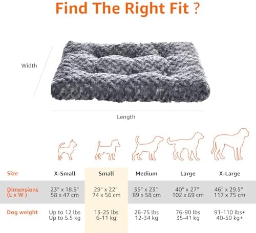 Amazon Basics Washable Cat and Dog Bed Crate Pad, Indoor, Easy to Wash, Fits Medium Crates, 29 x 21 x 3 inches, Gray - Image 5