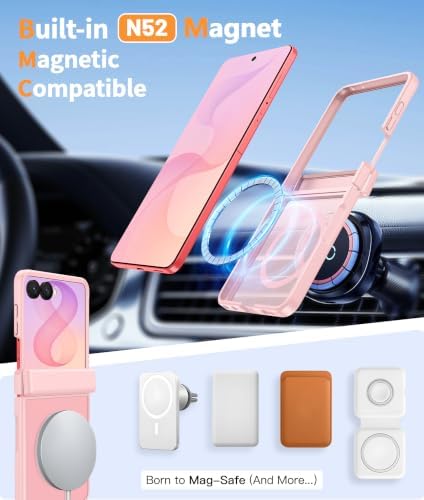 FNTCASE for Samsung Galaxy Z Flip 8 Case, Fit for Magsafe, Screen Protector - Image 3
