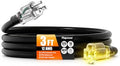 12/3 Gauge Outdoor Extension Cord 3 FT Heavy Duty Waterproof Black by Unknown