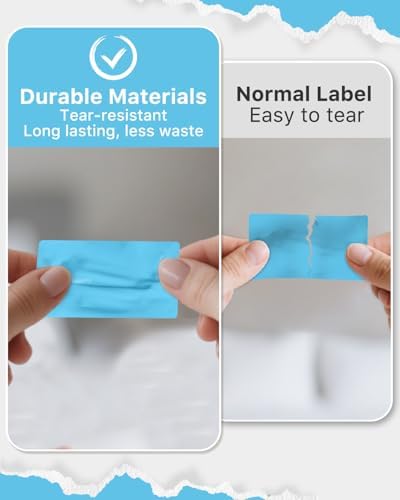 iEager 2.25x1.25 Inch Thermal Labels, Blue Durable Thermal Printer Stickers, Self-Adhesive Rectangle Shipping Label Printer Sticker for Barcode, Name, Address, 1000 Labels/Roll - Image 4