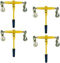 4 Pack 5/16"-3/8"Ratchet Chain Binders,9200 LBS Working Tie Downs, for Grade 80 Transport Chain Load,Labor-Saving Anti-Skid Handle,Heavy Duty Ratchet Binders for Truck, Tie Down, Hauling, Towing by Unknown
