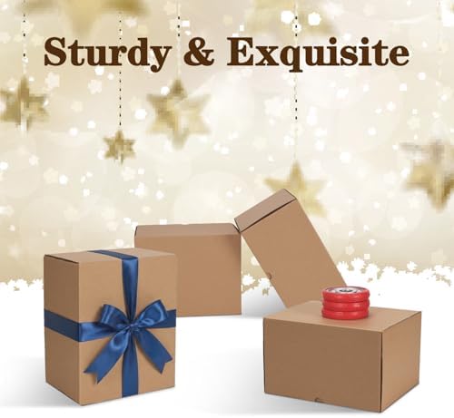 WIFTREY 10"x8"x6" Shipping Boxes Set of 15 Brown, 10 x 8 x 6 Corrugated Cardboard Box for Shipping Small Business, Gift Packing, Mailing Wrapping Present - Image 7