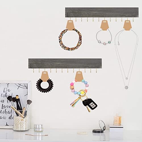 200 Pieces Keychain Display Cards with Adhesive Necklace Bracelet Jewelry Hanging Blank Kraft Paper Packaging Tags - Image 4