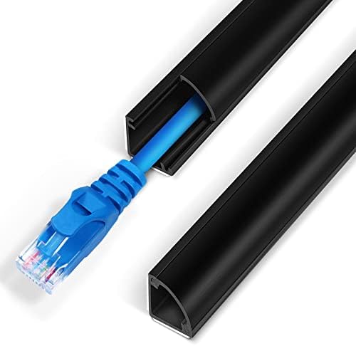 ZhiYo 15ft Corner Cable Hider for 1 Cord, Hide Wires on Wall Corner, Black by ZhiYo