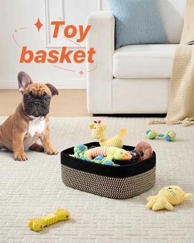 KALLAX Small Woven Storage Basket for Organizing, 13.5x9.5x5 inches, 3 Pack - Image 5
