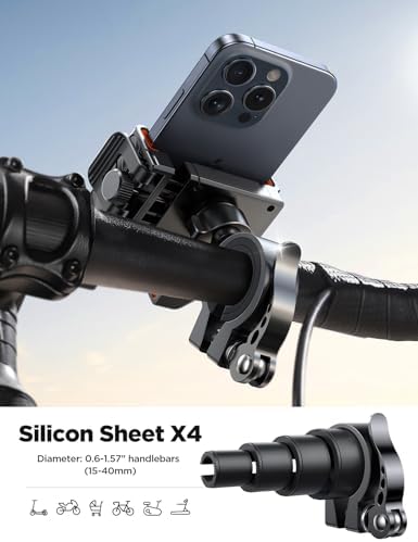 JOYROOM Motorcycle Bike Phone Holder Mount, 1s Lock Bike Phone Holder - Image 6