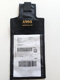 ANOA Shipping Tag – a Reusable Shipping Tag That Holds FedEx, UPS, DHL Shipping Labels for Golf Clubs, Cases, and Baggage, Black by Unknown