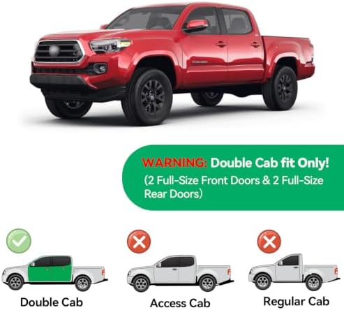 Floor Mats & Floor Liners Custom for 2016-2023 Toyota Tacoma Double Cab - Image 2