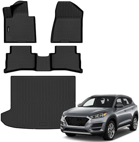 AUXKO All Weather Floor Mats Cargo Mat for Hyundai Tucson 2019 2020 2021 by AUXKO